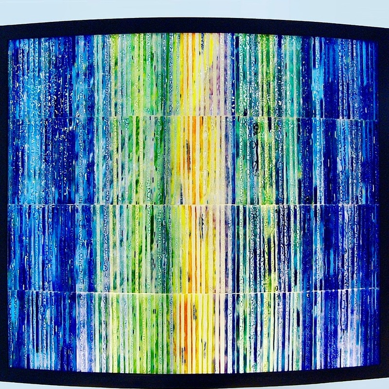 FROM MY SOUL Hanging fused glass piece